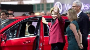 dilma salão de carros