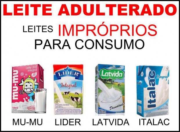 leite adulterado