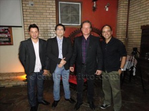 Harisson Barros (gerente de Marketing ), Heraldo Chaves (coordenador de vendas), Eder Luis Guadagnin (diretor executivo Grupo Deltaville) e Gustavo Tigre (publicitário)