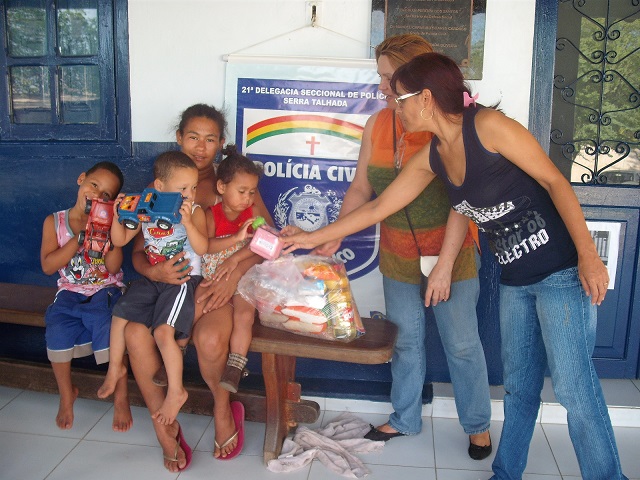 Instituição com família em vulnerabilidade