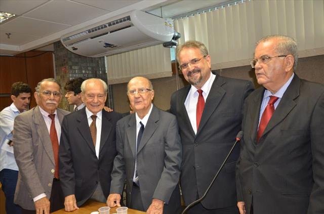 Deputado Marcelino Galo, Inácio Gomes, Waldir Pires e Joviniano Neto na oitiva de Luiz Leal. Foto Fernanda Matos