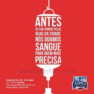 campanha doe vida, doe sangue.