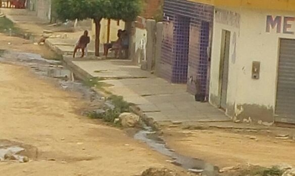 esgoto estourado bairro itaberaba