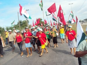 Agricultores mobilizados no Grito da Terra