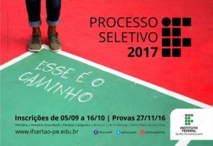 if sertão-pe inscrições processo seletivo 2017