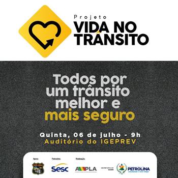 campanha acidentes transito petrolina