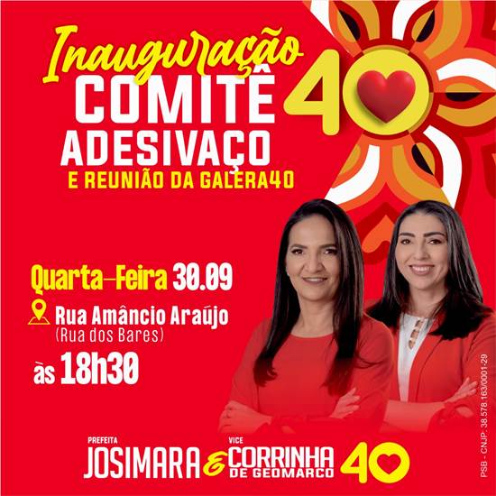 CONVITE INAUGURAÇÃO COMITÊ