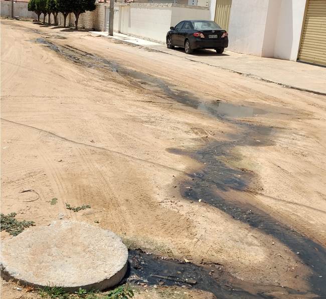 esgoto rua bairro jatobá
