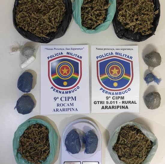 maconha apreendida araripina 9ª CIPM