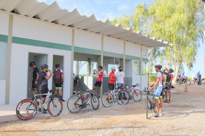 ponto de apoio ciclistas